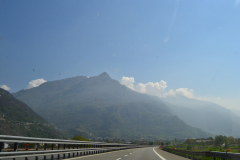 Leaving the Aosta Valley in direction Cinque Terre, Italy