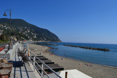 Moneglia Beach near Cinque Terre in Italy