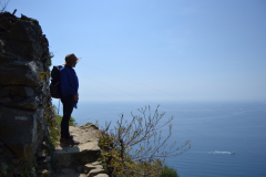 Hiking from Vernazza to Corniglia in Cinque Terre Italy