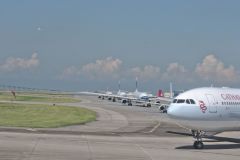 Planes at the Hong Kong Airport