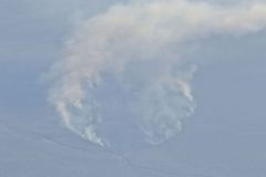 Bush fire in Australia taken from the plane to Sydney