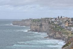 Cliffs to the Tasman Sea in Winter at South Head Sydney, Australia