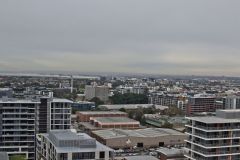 View over Zetland in direction of the Blue Mountains, Sydney, Australia
