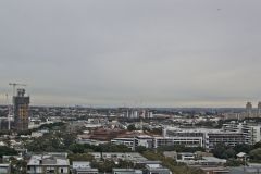 View over Zetland in direction of the Blue Mountains, Sydney, Australia