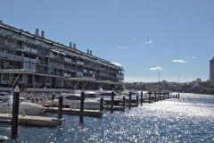 Living units near the Harbour Bridge in Sydney, Australia