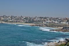 Scenery on a walk from Bondi Beach to Cape Banks in Winter in Sydney, Australia