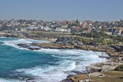 Scenery on a walk from Bondi Beach to Cape Banks in Winter in Sydney, Australia