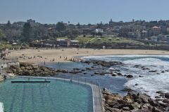 Scenery on a walk from Bondi Beach to Cape Banks in Winter in Sydney, Australia
