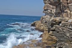 Scenery on a walk from Bondi Beach to Cape Banks in Winter in Sydney, Australia
