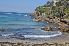 Scenery on a walk from Bondi Beach to Cape Banks in Winter in Sydney, Australia
