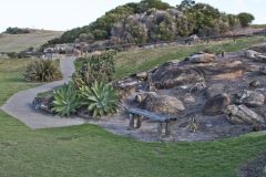 Scenery on a walk from Bondi Beach to Cape Banks in Winter in Sydney, Australia