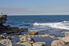 Scenery on a walk from Bondi Beach to Cape Banks in Winter in Sydney, Australia