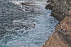 Scenery on a walk from Bondi Beach to Cape Banks in Winter in Sydney, Australia