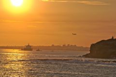 Scenery on a walk from Bondi Beach to Cape Banks in Winter in Sydney, Australia