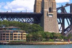 Water scenes at Sydney Cove on the ferry from Circular Quay to Manly, Sydney, Australia