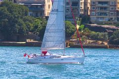 Water scenes at Sydney Cove on the ferry from Circular Quay to Manly, Sydney, Australia