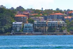 Water scenes at Sydney Cove on the ferry from Circular Quay to Manly, Sydney, Australia