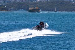 Water scenes at Sydney Cove on the ferry from Circular Quay to Manly, Sydney, Australia