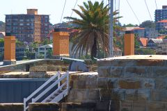 Water scenes at Sydney Cove on the ferry from Circular Quay to Manly, Sydney, Australia