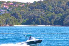 Water scenes at Sydney Cove on the ferry from Circular Quay to Manly, Sydney, Australia