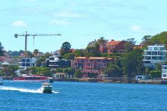 Water scenes at Sydney Cove on the ferry from Circular Quay to Manly, Sydney, Australia