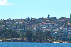 Water scenes at Sydney Cove on the ferry from Circular Quay to Manly, Sydney, Australia