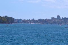 Water scenes at Sydney Cove on the ferry from Circular Quay to Manly, Sydney, Australia