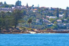Water scenes at Sydney Cove on the ferry from Circular Quay to Manly, Sydney, Australia