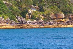 Water scenes at Sydney Cove on the ferry from Circular Quay to Manly, Sydney, Australia