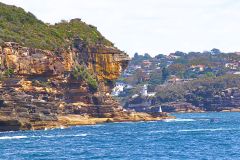 Water scenes at Sydney Cove on the ferry from Circular Quay to Manly, Sydney, Australia