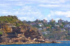 Water scenes at Sydney Cove on the ferry from Circular Quay to Manly, Sydney, Australia