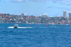 Water scenes at Sydney Cove on the ferry from Circular Quay to Manly, Sydney, Australia