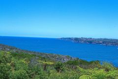 View on a hike at the North Cape near Manly in Sydney, Australia