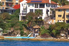 Water scenes on Sydney Cove on a ferry from Manly to Circular Quay Sydney, Australia