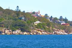 Water scenes on Sydney Cove on a ferry from Manly to Circular Quay Sydney, Australia