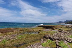 Rock formations  at a beach somewhere north of Wollongong, Australia