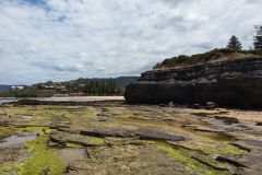 Rock formations  at a beach somewhere north of Wollongong, Australia