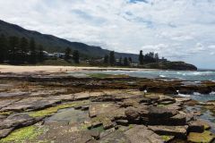 Rock formations  at a beach somewhere north of Wollongong, Australia