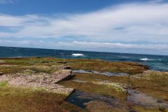 Rock formations  at a beach somewhere north of Wollongong, Australia