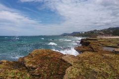 Rock formations  at a beach somewhere north of Wollongong, Australia