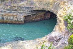 Pirates Bay Blow Hole in Tasmania on Tasman Peninsula.