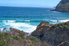 View from walking to Remarkable Cave on Tasman Peninsula Tasmania.