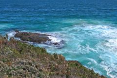 View from Maingon Bay Lookout on Tasman Peninsula Tasmania.