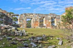 An old build on Coal Mine Historic Site  on Tasman Peninsula Tasmania.
