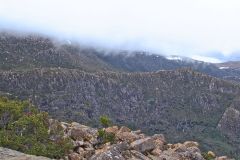 Landscape near Rodway Range in Mount Field National Park Tasmania