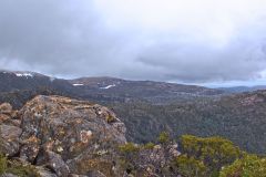 Snow on Rodway Range in Mount Field National Park Tasmania