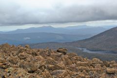 On top of the Rodway Range in Mount Field National Park Tasmania