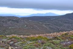 Landscape on Rodway Range in Mount Field National Park Tasmania