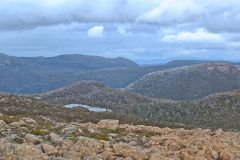 Landscape on Rodway Range in Mount Field National Park Tasmania