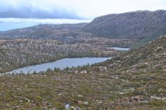 Small lakes near Rodway Range in Mount Field National Park Tasmania
